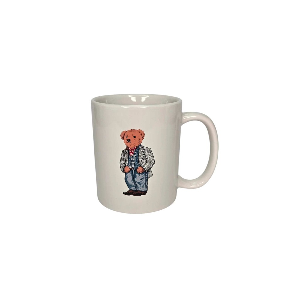 Polo Ralph Lauren Vintage Ranch Wear Western Bear 12 oz Coffee Cup Mug